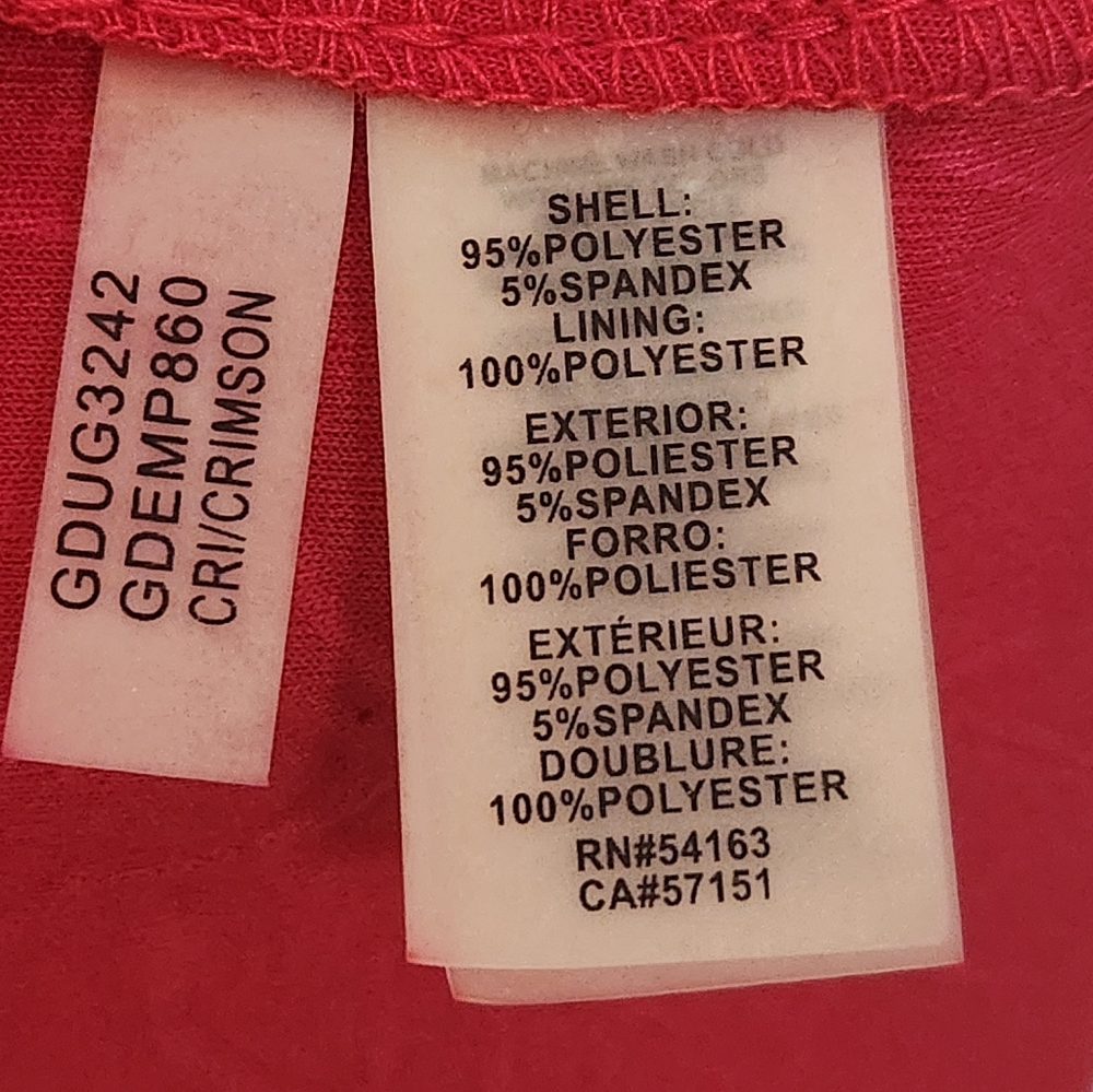 Guess Los Angeles Belle Crimson Valentines Day BodyCon Dress size 12 - Picture 7 of 16